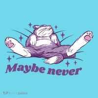 Lazy Cat Maybe Never Funny Long Sleeve Shirt thumb 2
