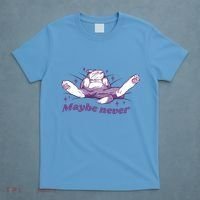 Lazy Cat Maybe Never Funny T-Shirt thumb 4