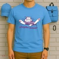 Lazy Cat Maybe Never Funny T-Shirt thumb 5