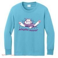 Lazy Cat Maybe Never Funny Kids Long Sleeve Shirt thumb 0