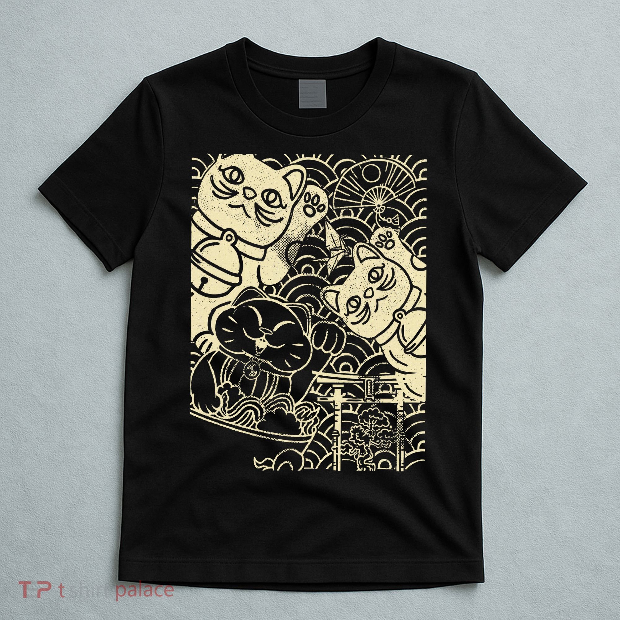 Lucky Cat Maneki Neko Japanese Good Luck Japan Life T-Shirt
