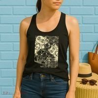 Lucky Cat Maneki Neko Japanese Good Luck Japan Life Women's Tank Top thumb 2