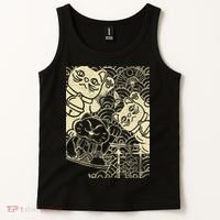 Lucky Cat Maneki Neko Japanese Good Luck Japan Life Tank Top thumb 2