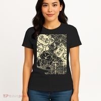 Lucky Cat Maneki Neko Japanese Good Luck Japan Life Women's T-Shirt thumb 4