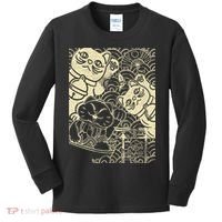 Lucky Cat Maneki Neko Japanese Good Luck Japan Life Kids Long Sleeve Shirt thumb 0
