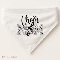 Leopard Choir Mom Choir Mama Choir Mom Gift USA-Made Doggie Bandana thumb 0