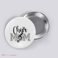 Leopard Choir Mom Choir Mama Choir Mom Gift Button thumb 0