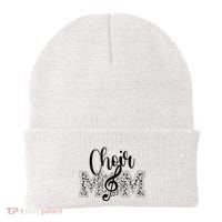 Leopard Choir Mom Choir Mama Choir Mom Gift Beanie thumb 0