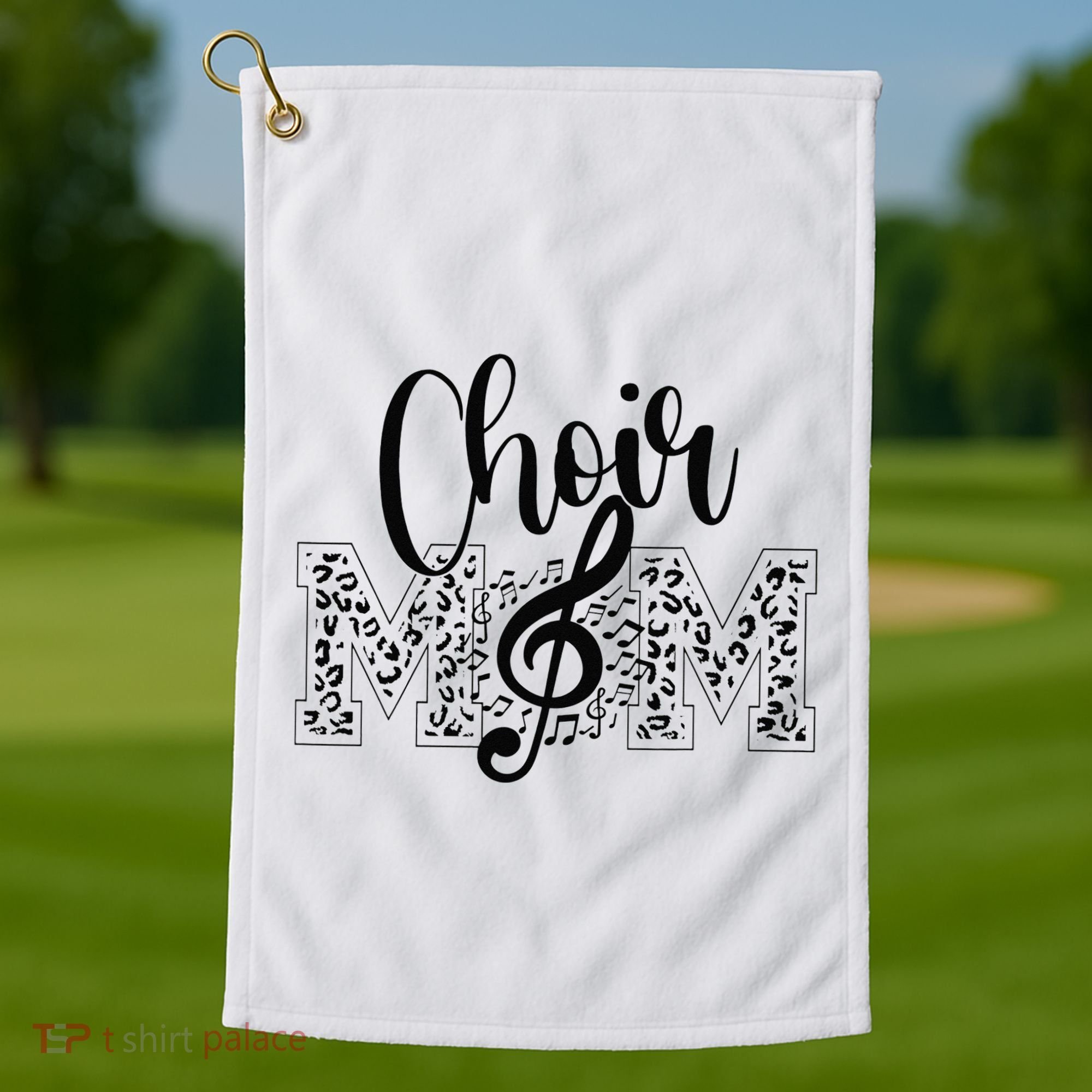 Leopard Choir Mom Choir Mama Choir Mom Gift Golf Towel