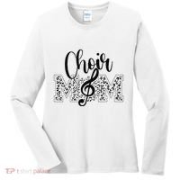 Leopard Choir Mom Choir Mama Choir Mom Gift Women's Long Sleeve Shirt thumb 0