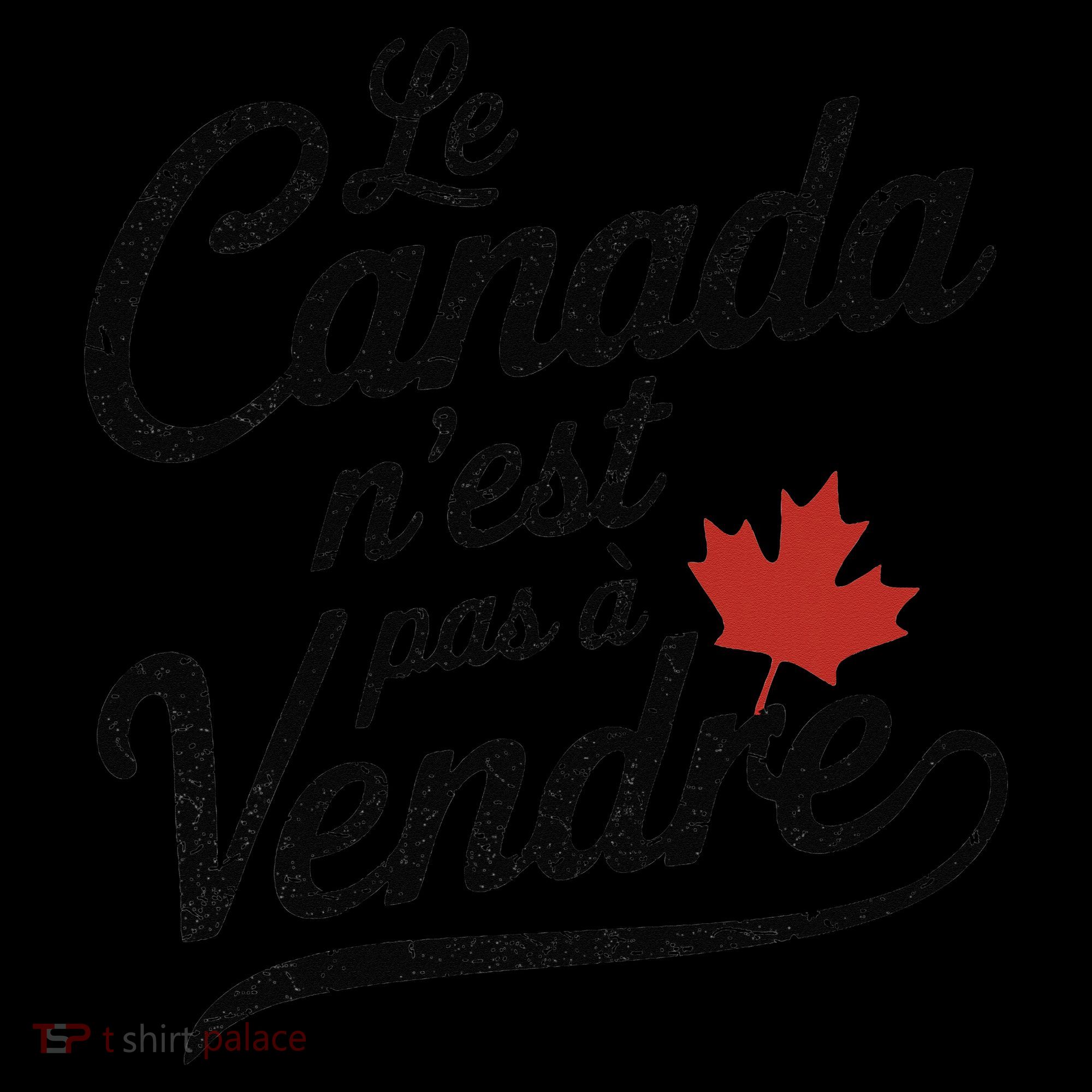 Le Canada Nest Pas A Vendre Canada Is Not For Sale Women's Hoodie