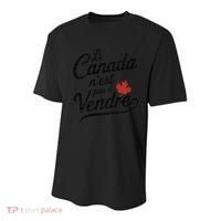 Le Canada Nest Pas A Vendre Canada Is Not For Sale Youth Performance Sprint T-Shirt thumb 0