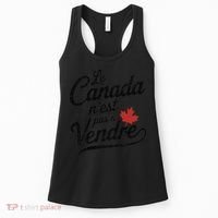 Le Canada Nest Pas A Vendre Canada Is Not For Sale Women's Tank Top thumb 0
