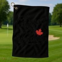 Le Canada Nest Pas A Vendre Canada Is Not For Sale Golf Towel thumb 1
