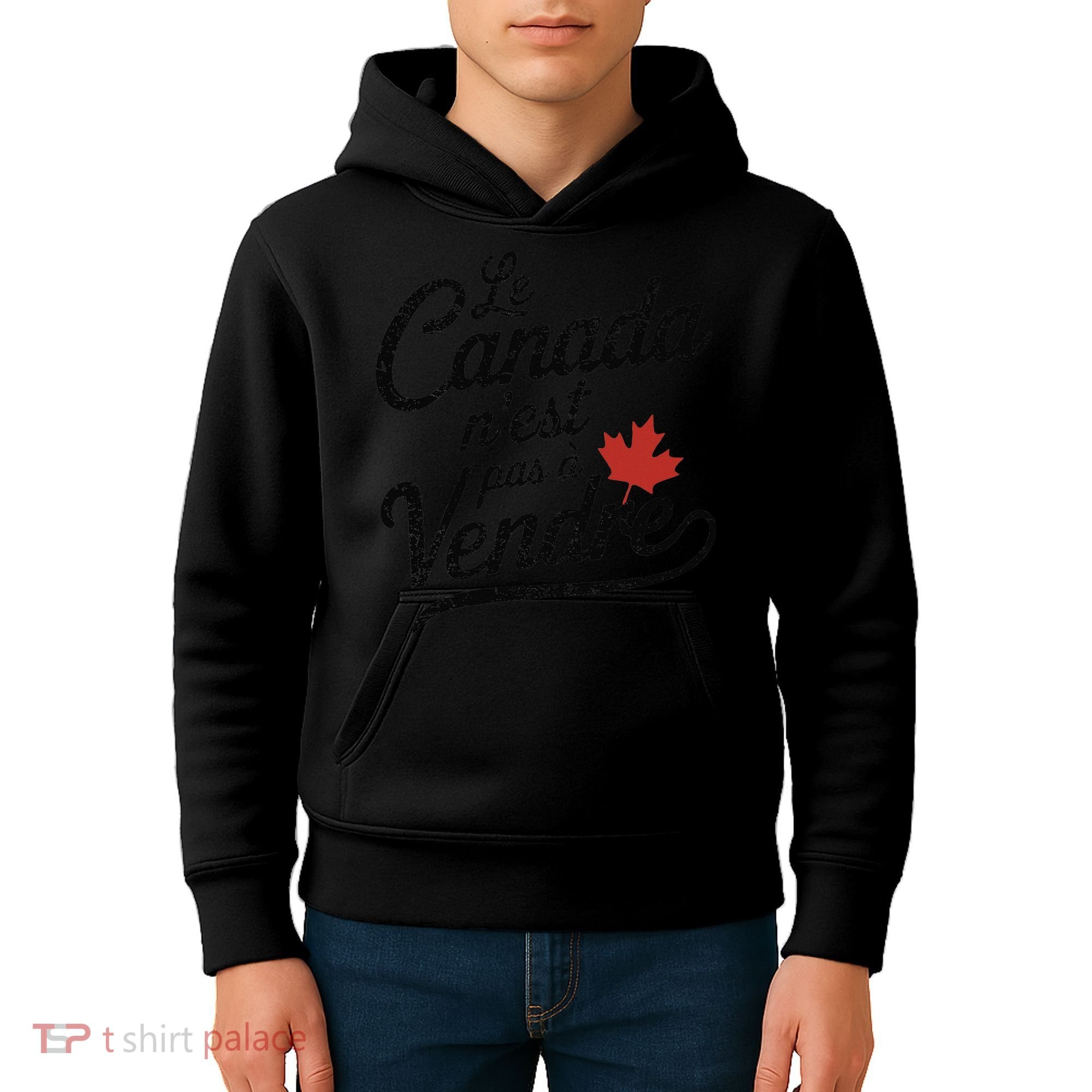 Le Canada Nest Pas A Vendre Canada Is Not For Sale Kids Hoodie