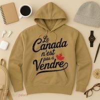 Le Canada Nest Pas A Vendre Canada Is Not For Sale Hoodie thumb 3