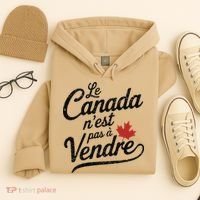 Le Canada Nest Pas A Vendre Canada Is Not For Sale Hoodie thumb 4