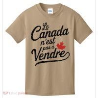 Le Canada Nest Pas A Vendre Canada Is Not For Sale Kids T-Shirt thumb 0