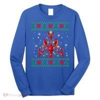 Lobster Christmas Ornat Tree Funny Xmas Gift Ugly Sweater Cool Gift Long Sleeve Shirt thumb 0