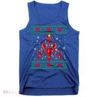 Lobster Christmas Ornat Tree Funny Xmas Gift Ugly Sweater Cool Gift Tank Top thumb 0