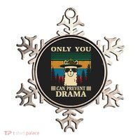 Llama Camping Only You Can Prevent Drama Gifts Men Women Ornament thumb 0