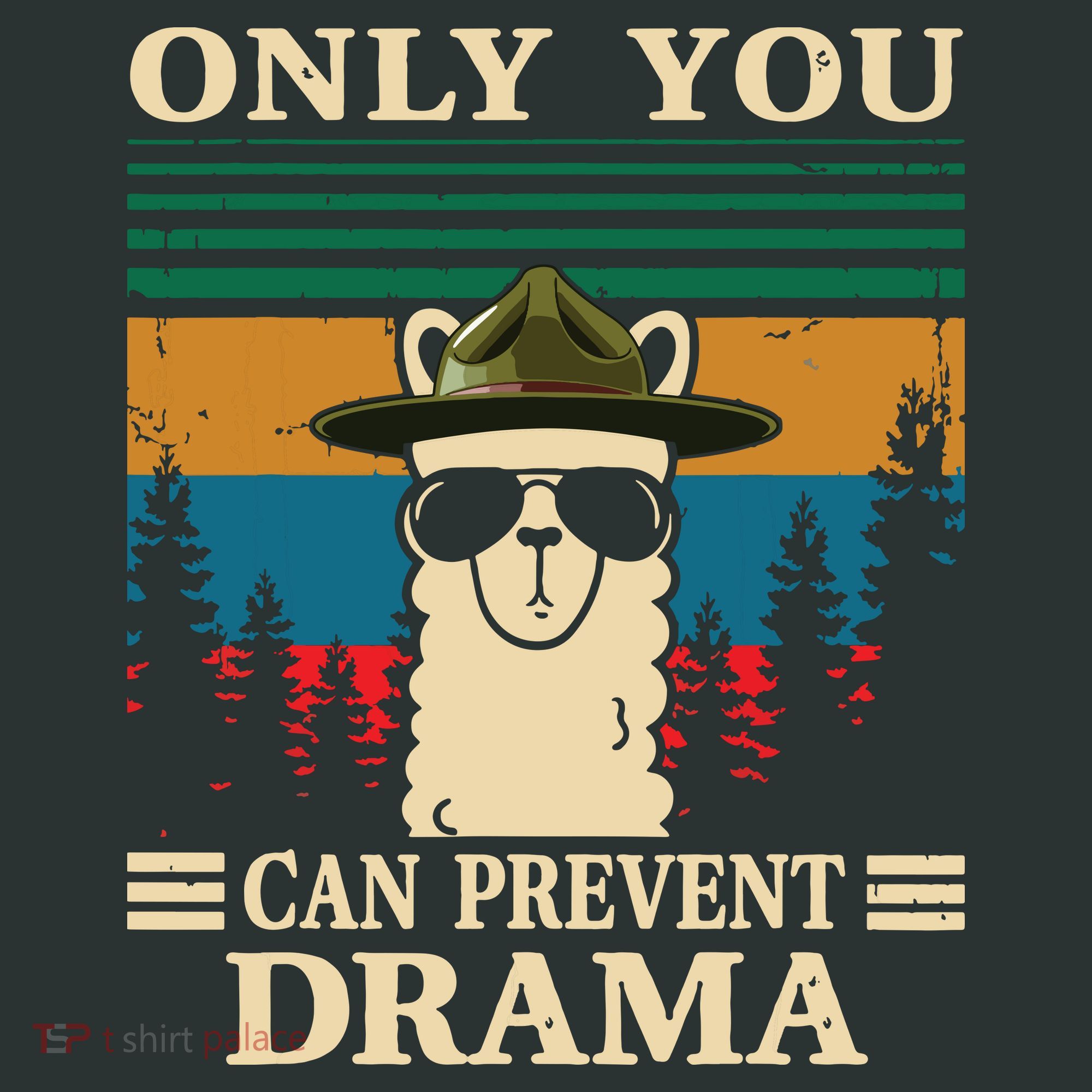 Llama Camping Only You Can Prevent Drama Gifts Men Women Infant Baby Jersey Bodysuit