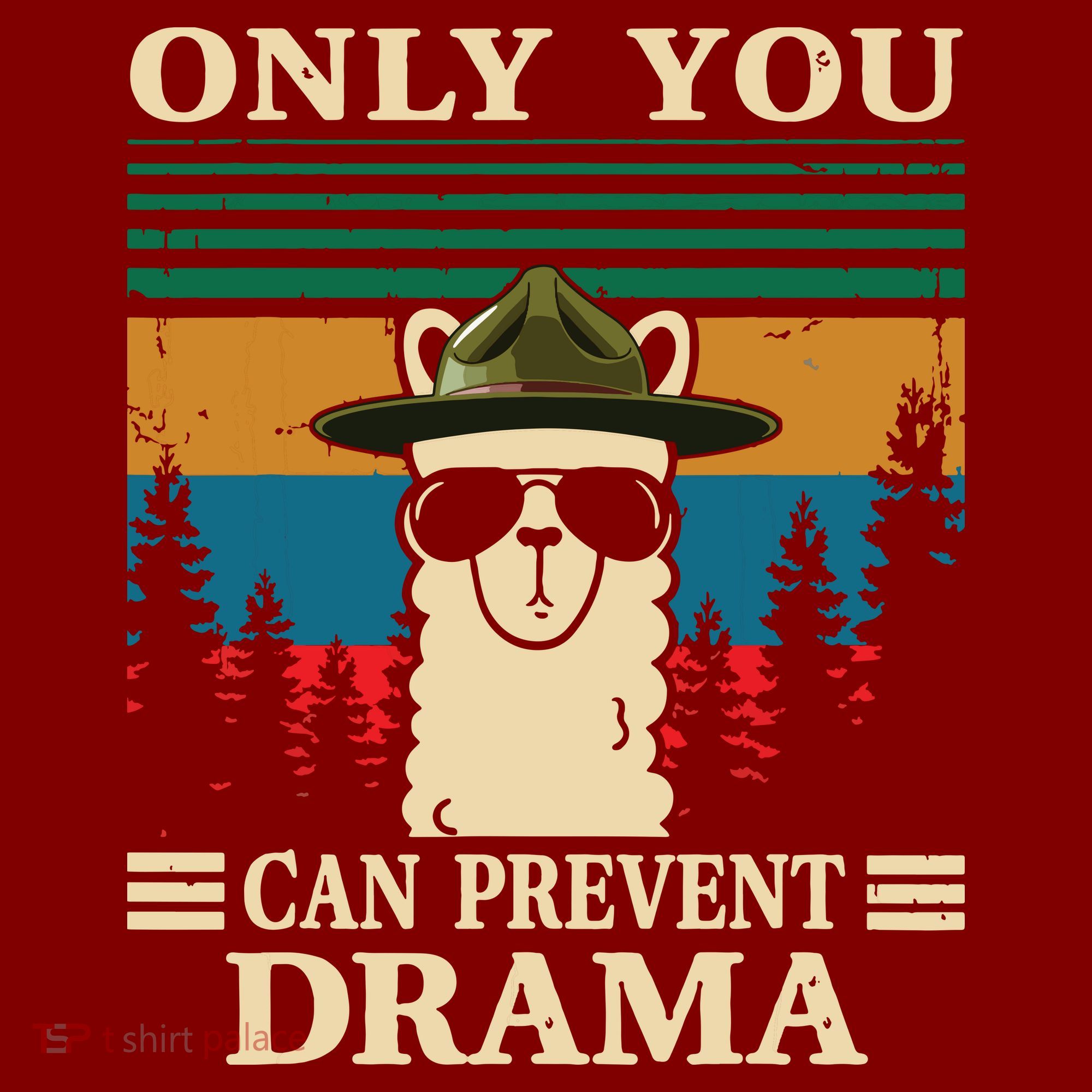 Llama Camping Only You Can Prevent Drama Gifts Men Women Sweatshirt