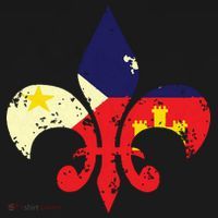 Louisiana Cajun Proud Acadiana Flag Distressed Fleur Women's Hoodie thumb 2