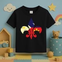 Louisiana Cajun Proud Acadiana Flag Distressed Fleur Toddler T-Shirt thumb 3