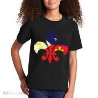 Louisiana Cajun Proud Acadiana Flag Distressed Fleur Kids T-Shirt thumb 2