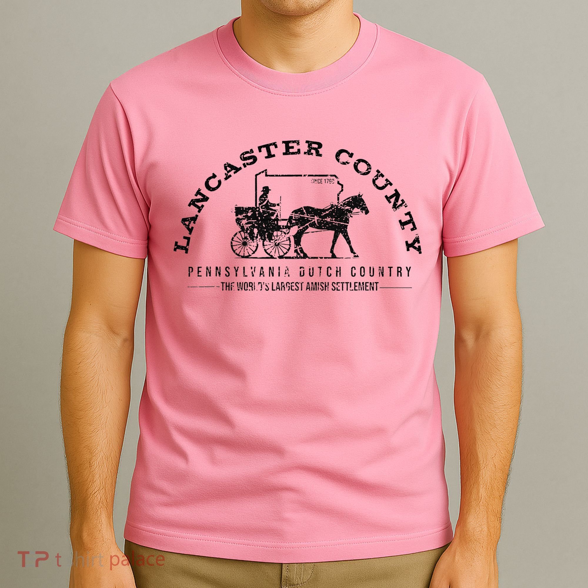 Lancaster County Pennsylvania Amish Settlement Est 1760 T-Shirt