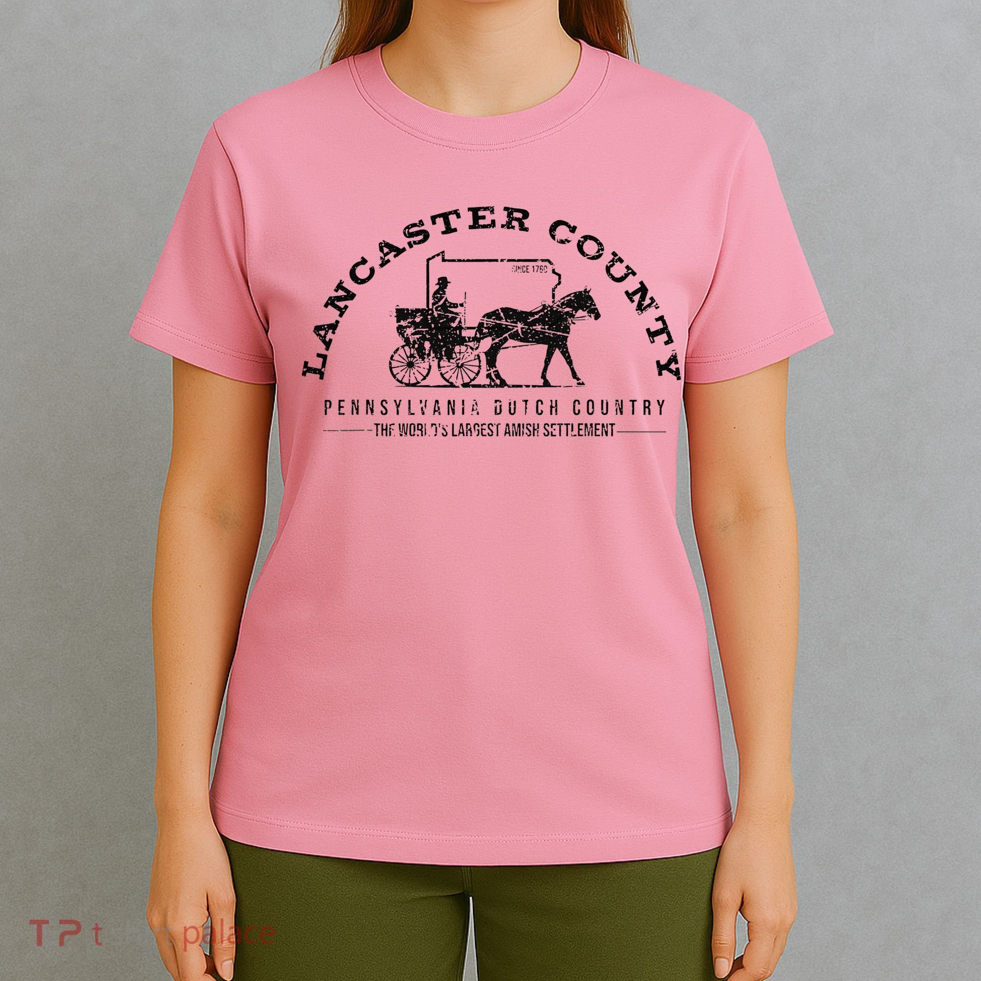 Lancaster County Pennsylvania Amish Settlement Est 1760 T-Shirt