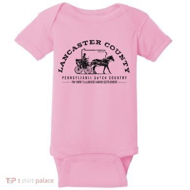 Lancaster County Pennsylvania Amish Settlement Est 1760 Baby Bodysuit