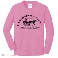 Lancaster County Pennsylvania Amish Settlement Est 1760 Kids Long Sleeve Shirt thumb 0