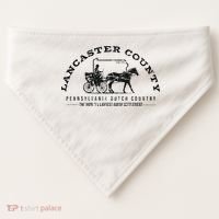 Lancaster County Pennsylvania Amish Settlement Est 1760 USA-Made Doggie Bandana thumb 0