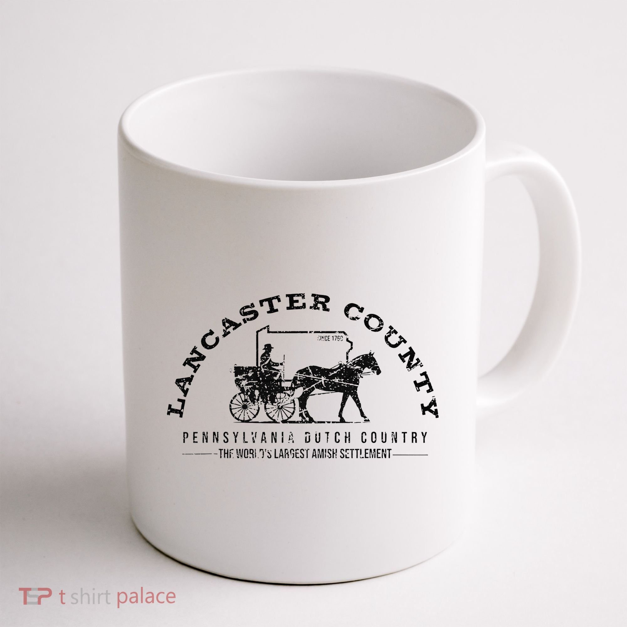 Lancaster County Pennsylvania Amish Settlement Est 1760 Coffee Mug