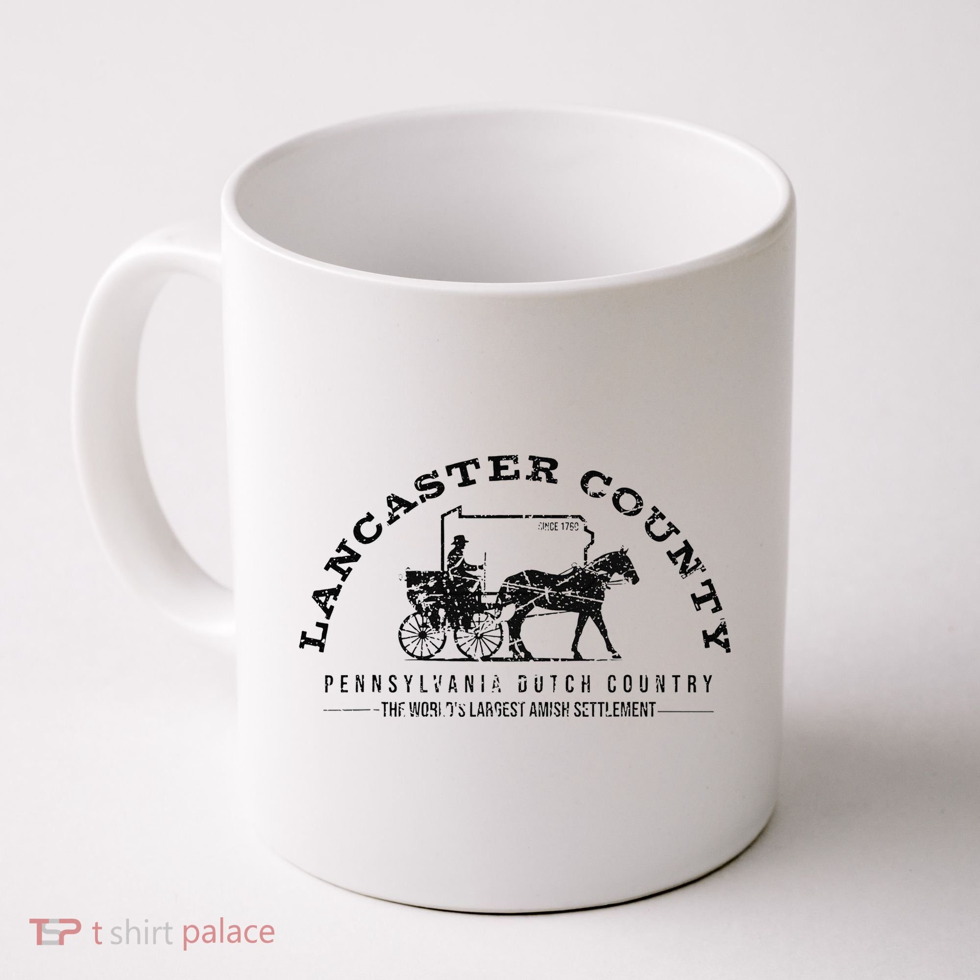 Lancaster County Pennsylvania Amish Settlement Est 1760 Coffee Mug