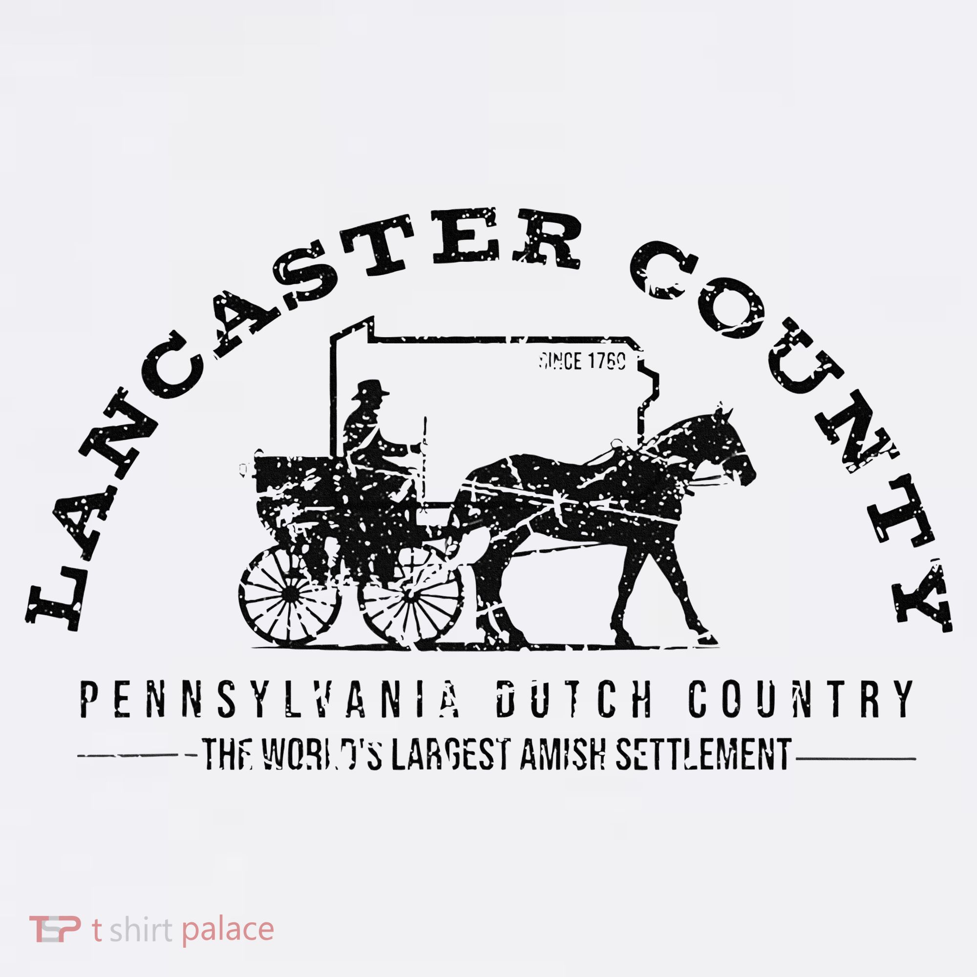 Lancaster County Pennsylvania Amish Settlement Est 1760 Women's Tank Top