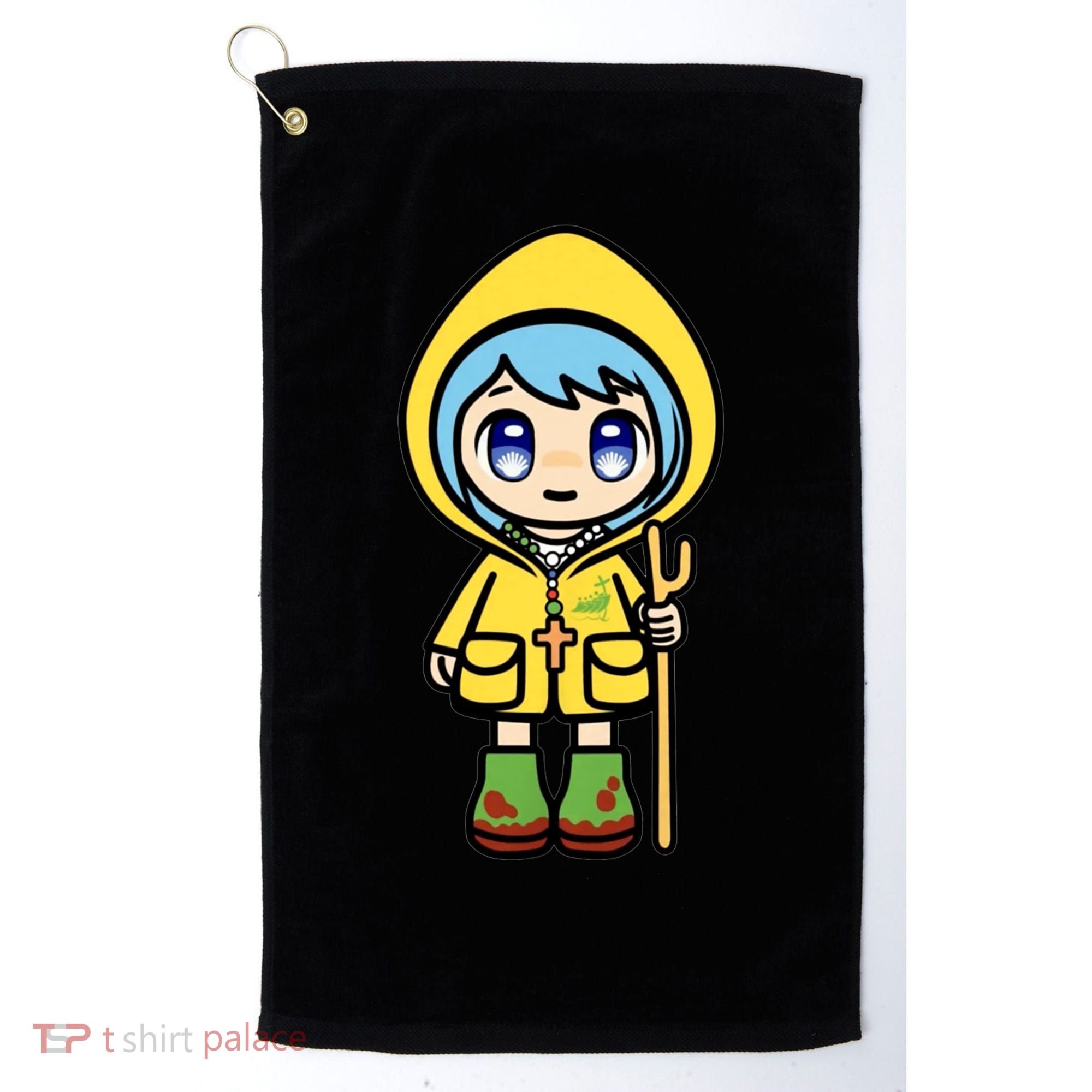 Luce Catholic Pilgrim Anime Mascot Of The 2025 Jubilee Golf Towel