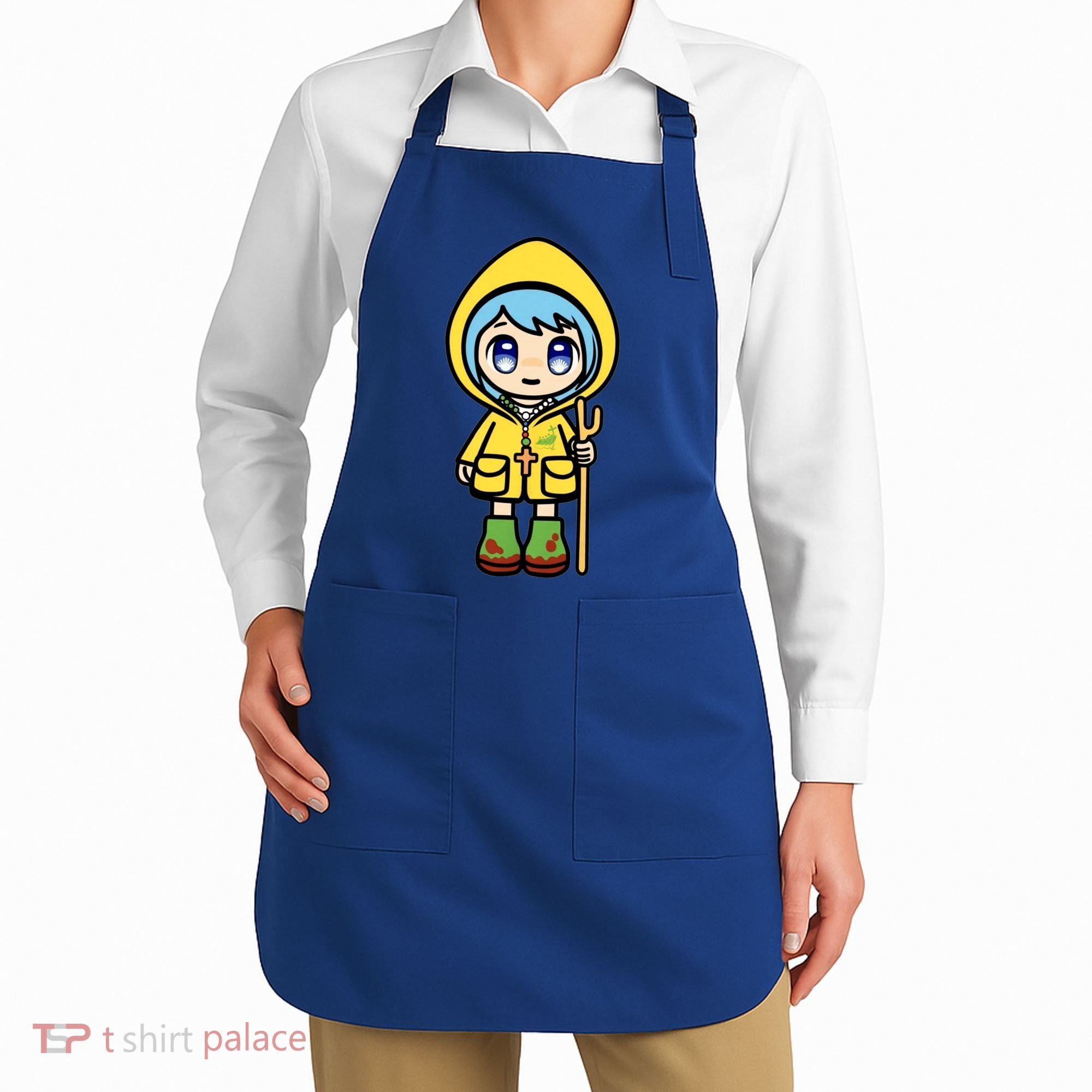 Luce Catholic Pilgrim Anime Mascot Of The 2025 Jubilee Apron