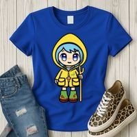 Luce Catholic Pilgrim Anime Mascot Of The 2025 Jubilee Women's T-Shirt thumb 3