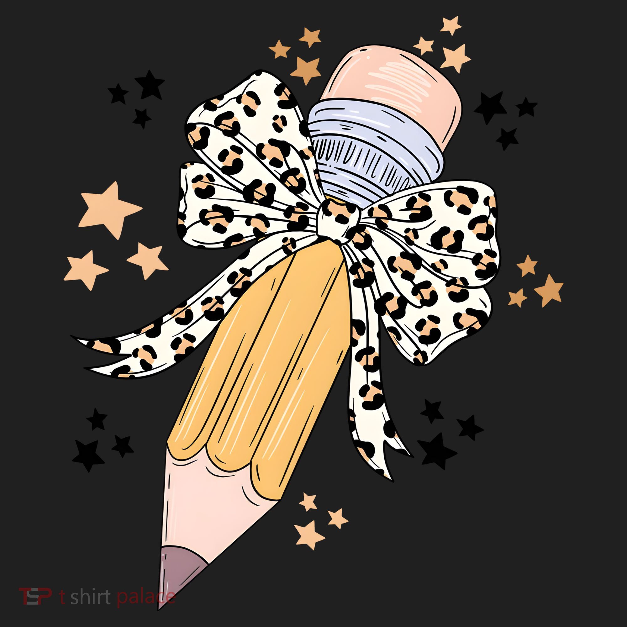 Leopard Coquette Pencil Teacher Student Women's Sweatshirt
