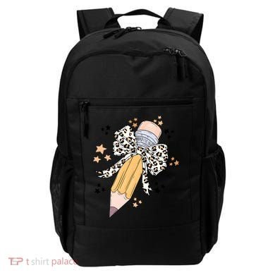 Leopard Coquette Pencil Teacher Student Backpack