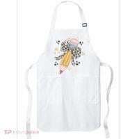 Leopard Coquette Pencil Teacher Student Apron thumb 0