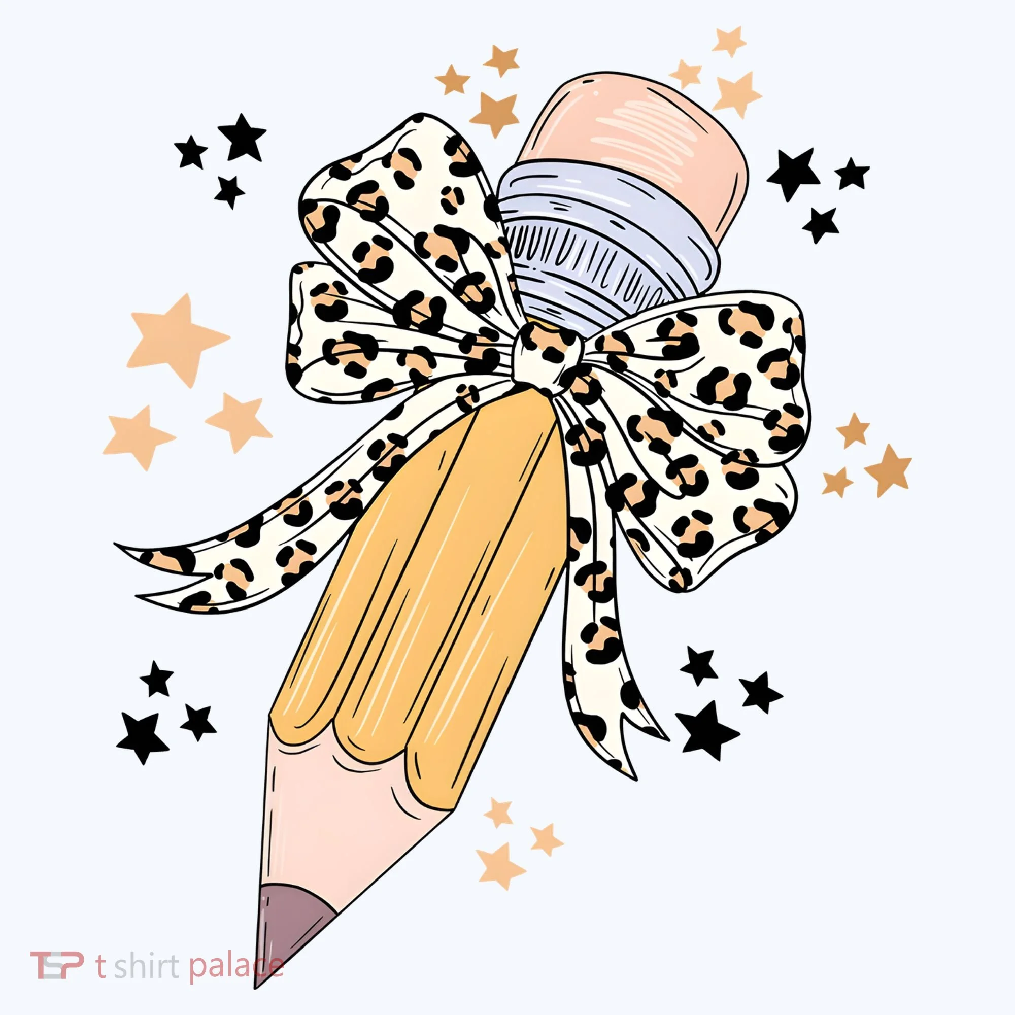 Leopard Coquette Pencil Teacher Student Sweatshirt