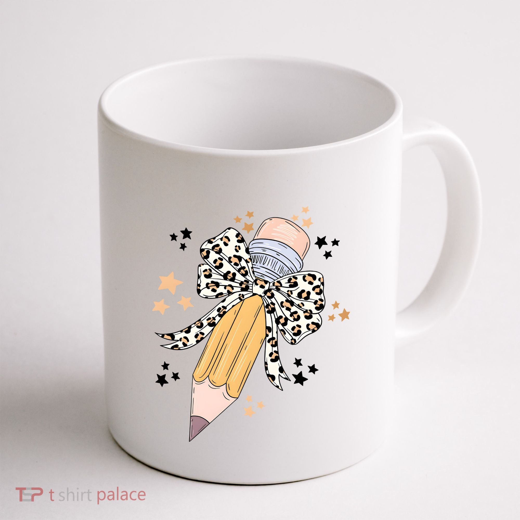 Leopard Coquette Pencil Teacher Student Coffee Mug