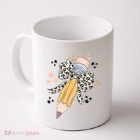 Leopard Coquette Pencil Teacher Student Coffee Mug thumb 0