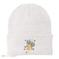 Leopard Coquette Pencil Teacher Student Beanie thumb 0