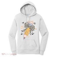 Leopard Coquette Pencil Teacher Student Women's Hoodie thumb 0