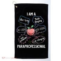 Life Changing Paraprofessional Para Squad Paraprofessional Golf Towel thumb 0
